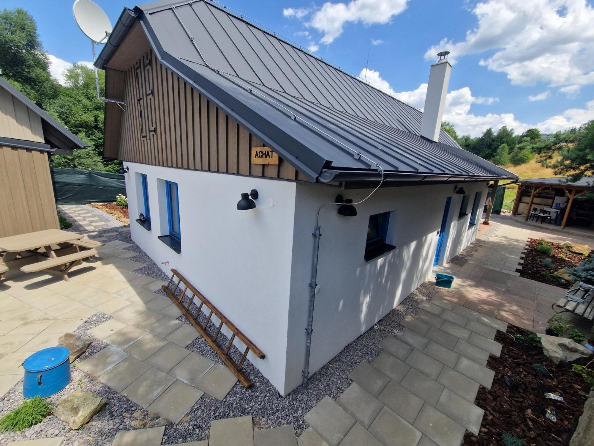 Chalupka Opal A Chalupa Achat Na Luke Lukahuta Chaletstiavnica Banska Stiavnica Na Samote - Samoobsluzny Pristup Cez Pin-Kod Nonstop Eksteriør bilde